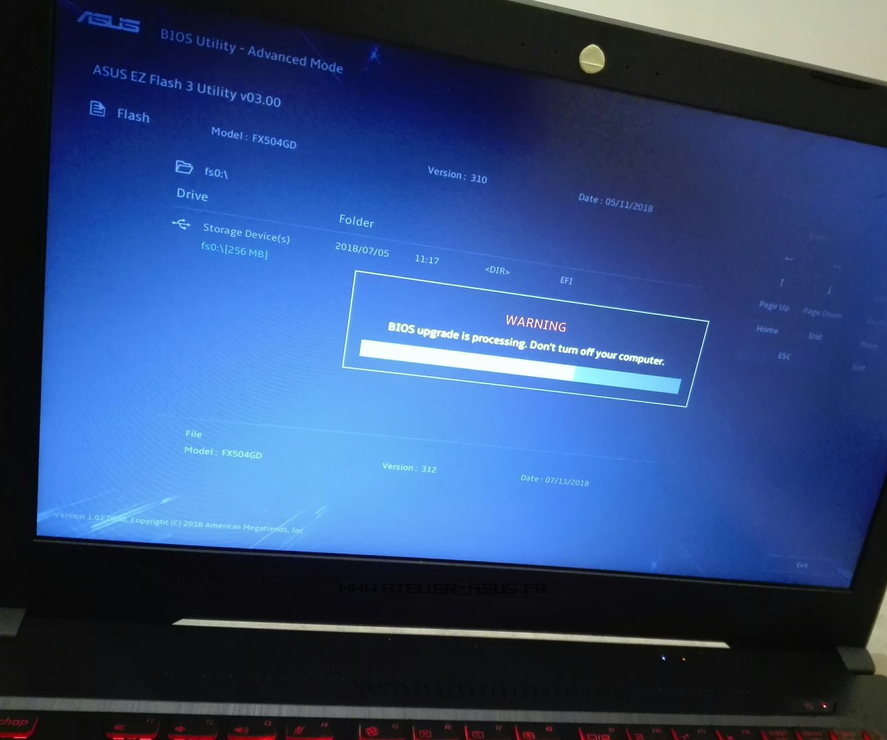 RESOLU SOS "Warning Bios upgrade is processing" Le forum des