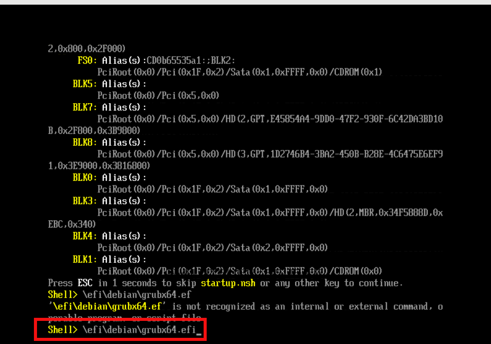 HELP ! Launch EFI Shell from filesysteme device ?Quoi?? Le forum